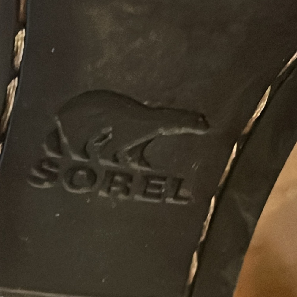 SOREL Lolla Leather Peet moss Ankle Boots Waterproof Block Heels Size 7.5 - Picture 8 of 14